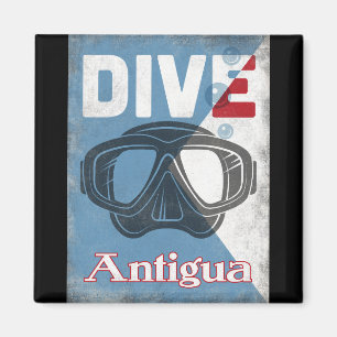 Íman Máscara do mergulho autónomo do vintage de Antí