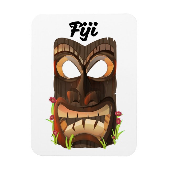 Íman Máscara esculpida de Fiji (Vertical)