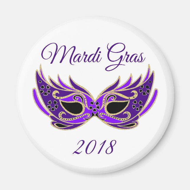 Íman Máscara Mardi Gras 2018 (Frente)
