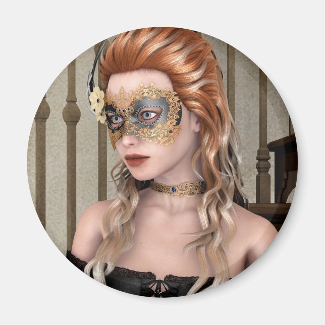 Íman Máscara mascarada (Frente)