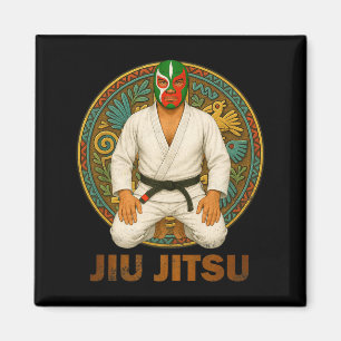 Íman Máscara Mexicana de Jiu Jitsu Lucha Livre ao Estil