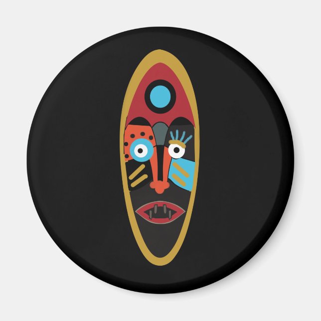 Íman máscara moderna abstrato (Frente)