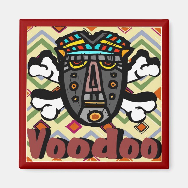Íman Máscara Ortográfica Voodoo (Frente)