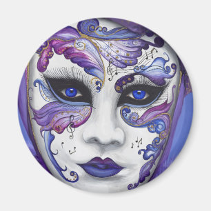 Íman Máscara roxa do carnaval por PSOVART