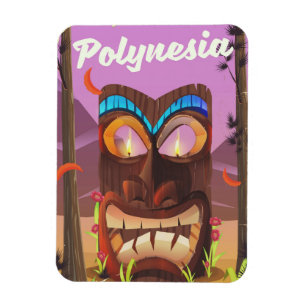 Íman Máscara Tiki da Polinésia