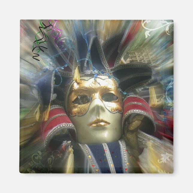 Íman Mascarada de cores (Frente)