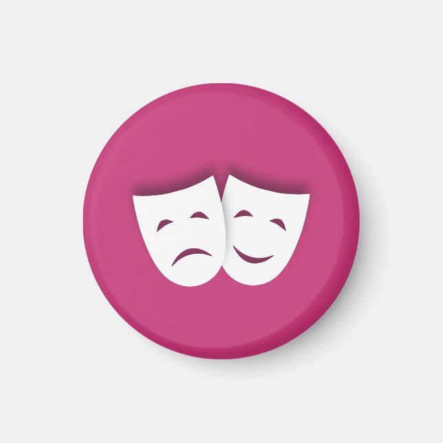 Íman Máscaras de Comédia e Tragédia (Frente)