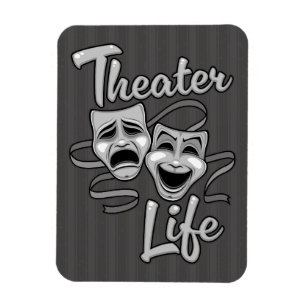 Íman Máscaras de Comédia e Tragédia da Vida em Teatro