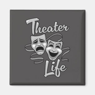 Íman Máscaras de Comédia e Tragédia da Vida em Teatro