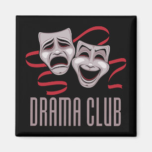 Íman Máscaras de Comédia e Tragédia do Clube de Teatro
