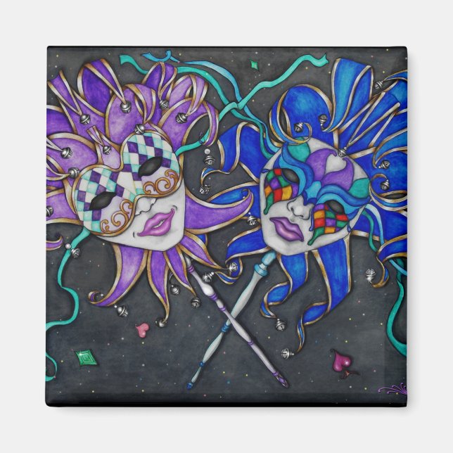 Íman Máscaras de Jester Comédia/Tragédia (Frente)