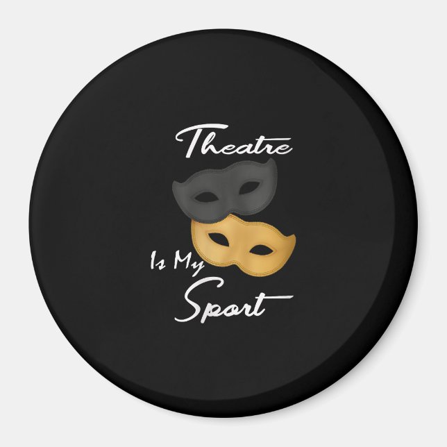 Íman Máscaras de teatro de Atriz de Ator Engraçado femi (Frente)