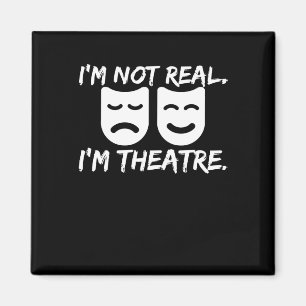 Íman Máscaras de teatro divertidas para diretor de prod