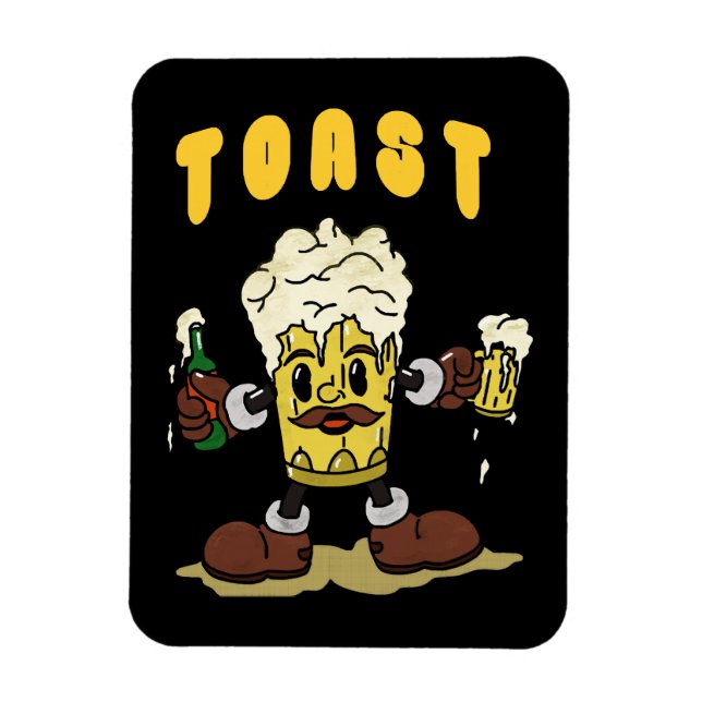 Íman Mascote da Torrada de Cerveja (Vertical)