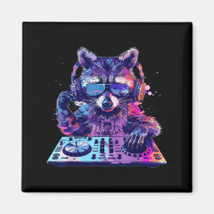 Íman Mascote Dj Edm Techno House Música Animal Engraçad