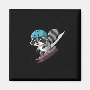 Íman Mascote Esquilo Radical Patinando Estrela
