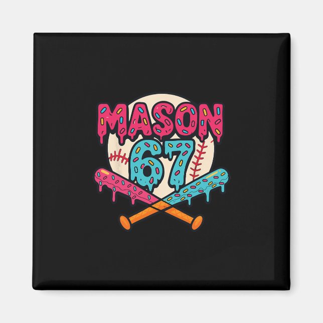 Íman Mason 67 Gráfico de Meme de Sorvete Divertido  (Frente)