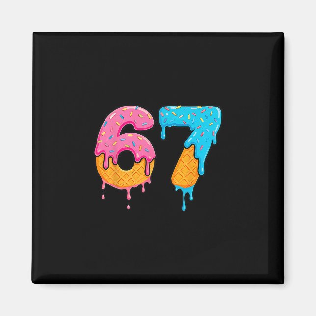 Íman Mason 67 Sorvete Drip Meme Six Seven  (Frente)
