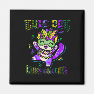 Íman Masque Mardi Roupa Costumes Mardi Gras Cat
