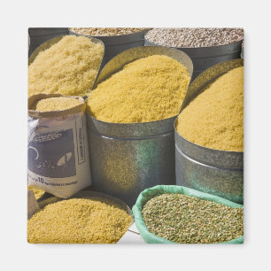 Íman Massa seca e feijão à venda, Marrakech, 2