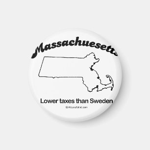 Íman MASSACHUSETTS - de "DIVISA" T-shir do ESTADO