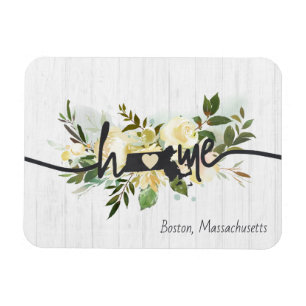Íman Massachusetts Estado Personalizado Cidade Natal Rú