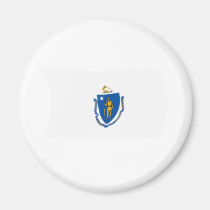 Íman Massachusetts Flag Magnet