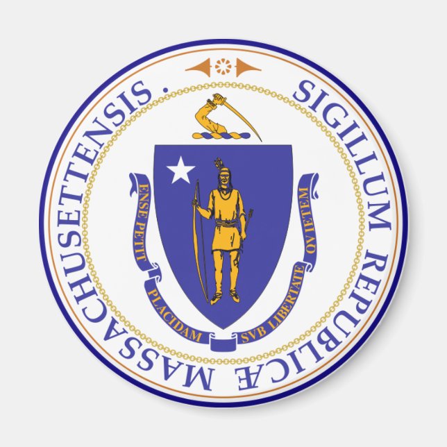 Íman Massachusetts State Seal (Frente)