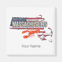 Massachusetts United States Retro Map Vintage EUA