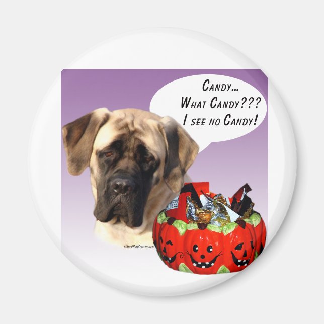Íman Mastiff (afã) Halloween Candy (Frente)