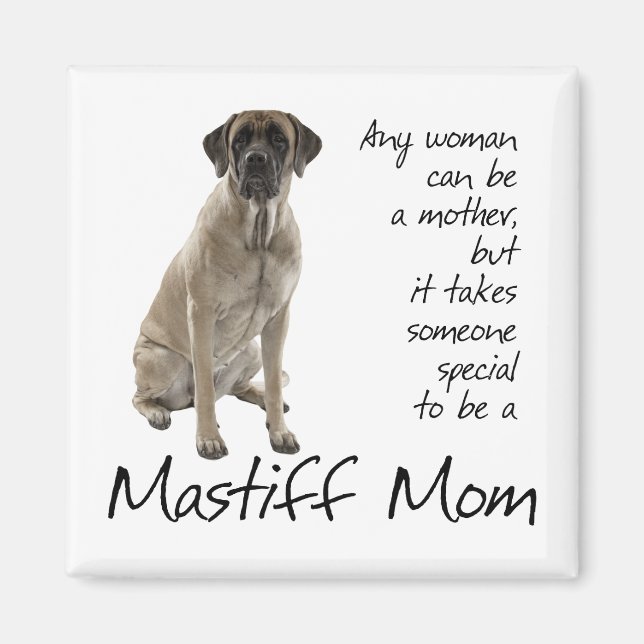 Íman Mastiff Mãe Magnet (Frente)