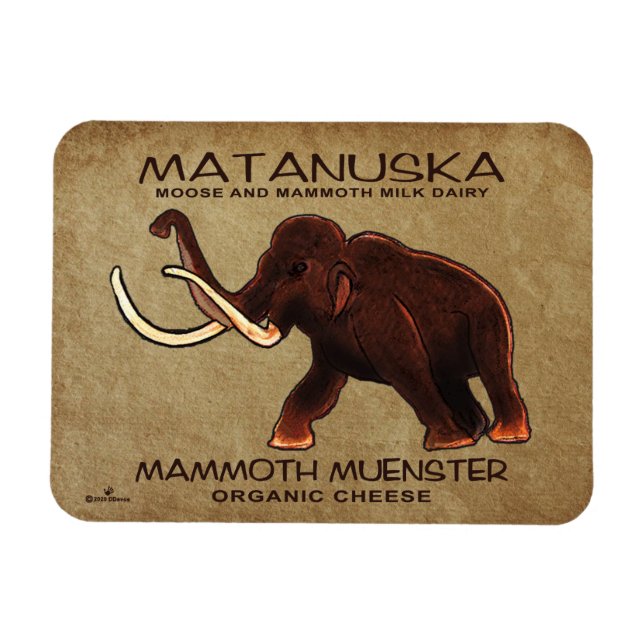 Íman Matanuska Mammoth Muenster Cheese (Horizontal)