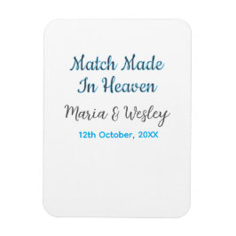 Íman Match made in heaven blue black couple name date