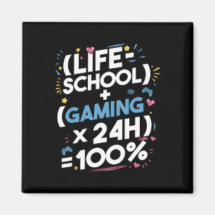 Íman Matemática Divertida para Gamer Adolescente – Fórm