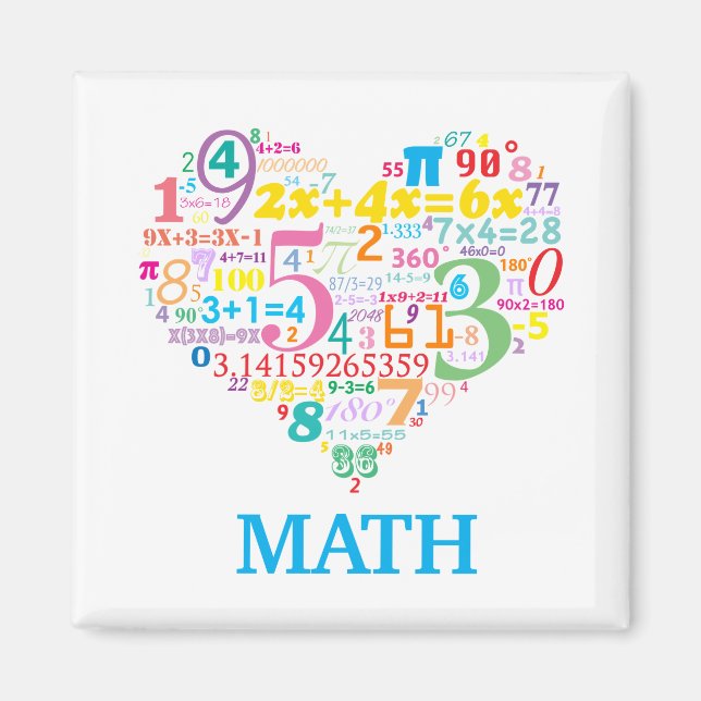 Íman Matemática do Coração (Frente)