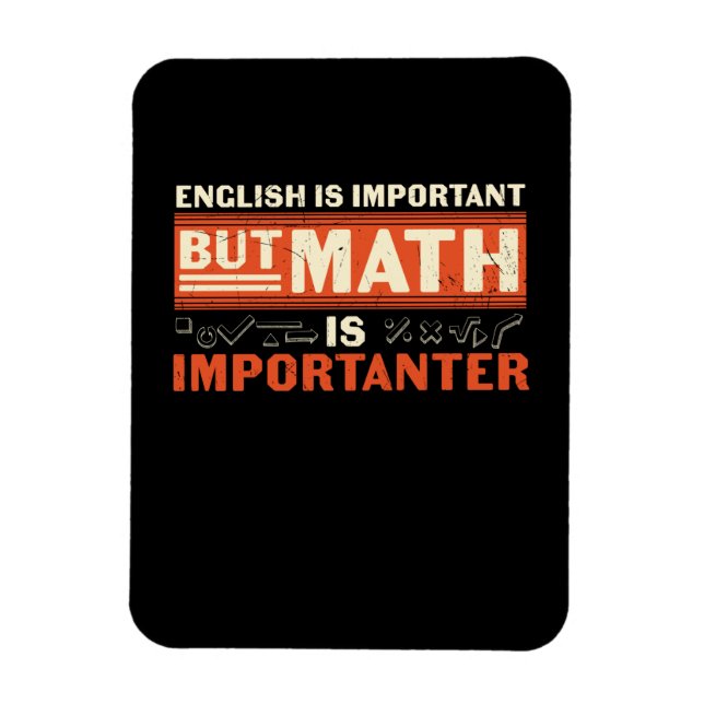 Íman Matemática do professor de matemática é importante (Vertical)