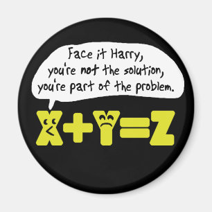 Íman Matemática engraçada do problema