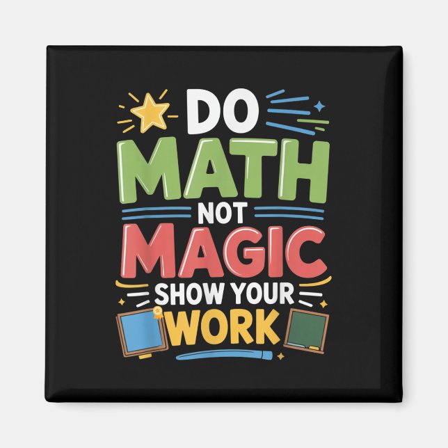 Íman Matemática Não Magia Professora De Matemática De V (Frente)