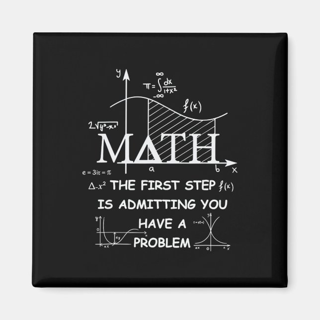Íman Matemática O Primeiro Passo É Admitir Que Você Tem (Frente)