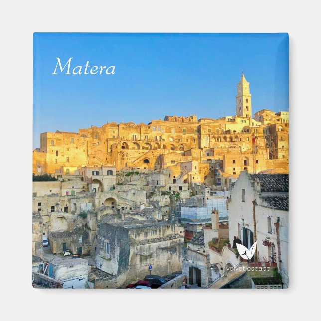 Íman Matera, Itália - imã de geladeira por Velvet Escap (Frente)