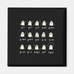 Íman Math Dance Ghost Halloween Spooky Ghost Math