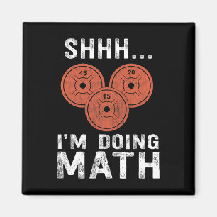 Íman Math Lover Gym Pesando Engraçado Citação Engraçado