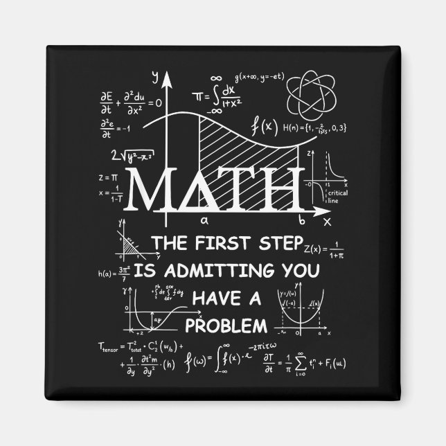 Íman Math the first step is admitting have a problem (Frente)