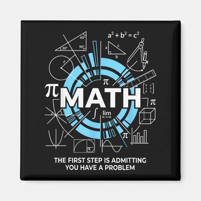 Íman Math The First Step Is Admitting You Have A Proble (Frente)