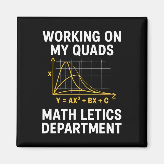 Íman Mathletics Trabalhando Meus Quadríceps Álgebra Álg (Frente)