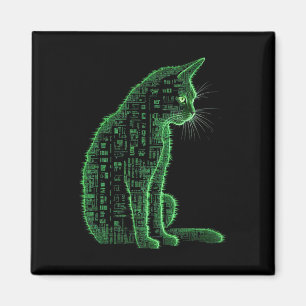 Íman Matrix Cat Art