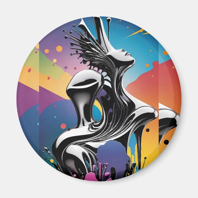 Íman Matriz de Freak - Arte Surreal do Ken Gage (Frente)