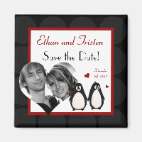 Matriz do Casal Penguin Love de 2"x2"