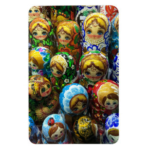 Íman Matryoshka Dolls Souvenir Kiosk Foto Viagem