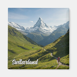 Íman Matterhorn de Suiça de caminhada